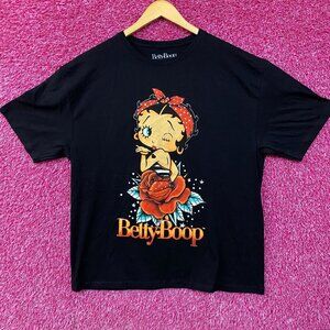 Betty Boop Dream In Rose Pin Up Retro T-Shirt XL